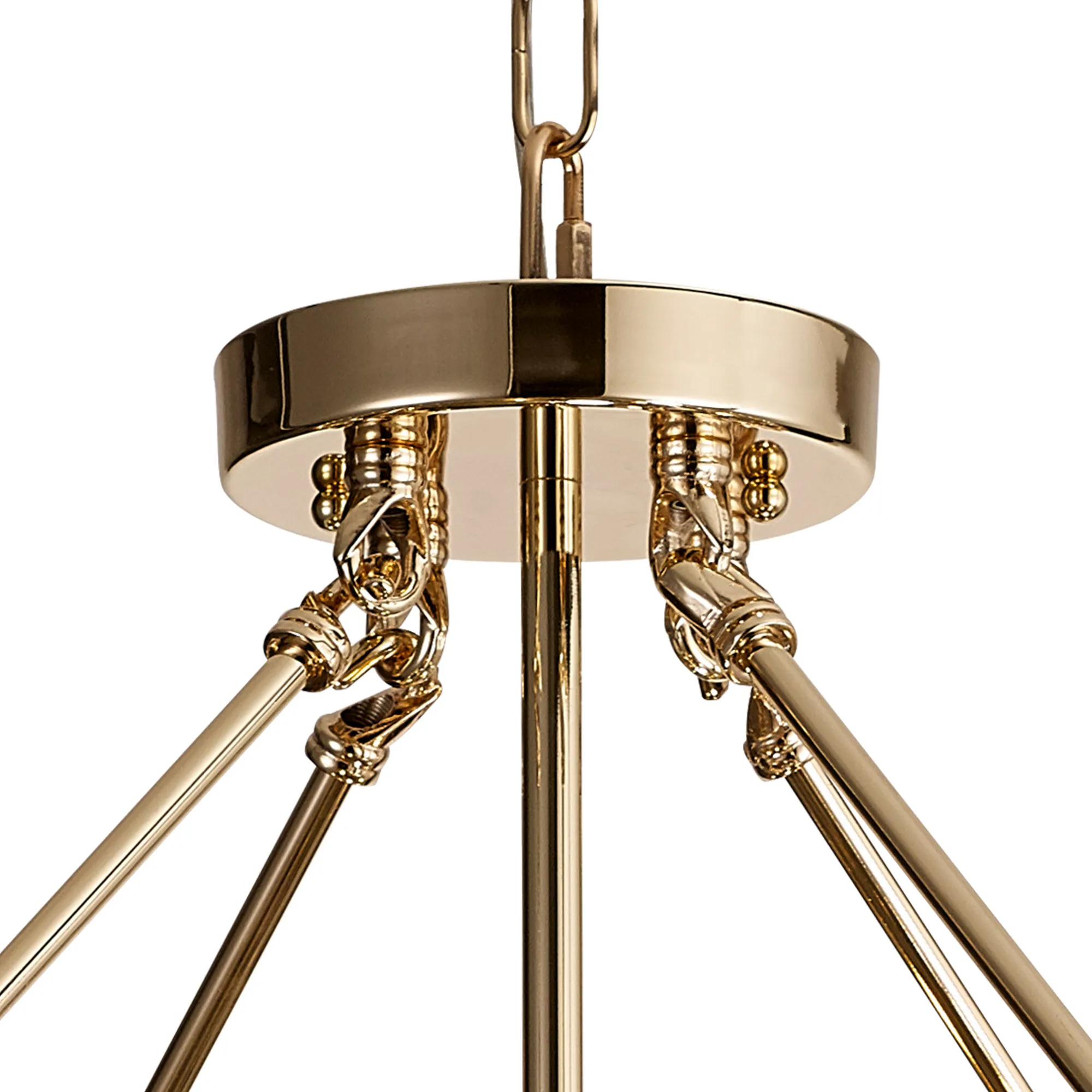 Vivienne Crystal Pendant/Semi Ceiling 6 Light French Gold IL31825  Diyas Vivienne French Gold